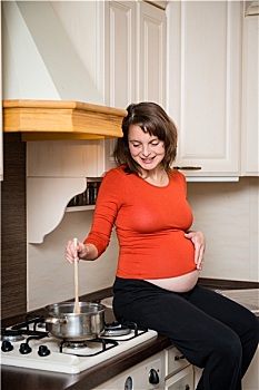 孕妇,烹调
