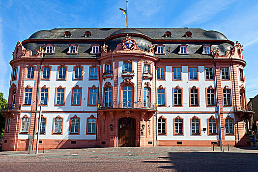 宫殿,宅邸,美因茨,莱茵兰普法尔茨州,德国,欧洲