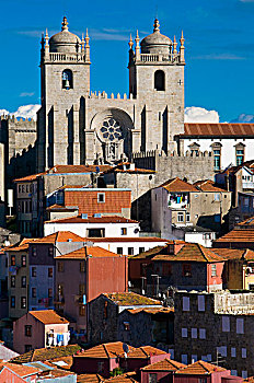 波尔图,大教堂,老城,世界遗产,葡萄牙,欧洲