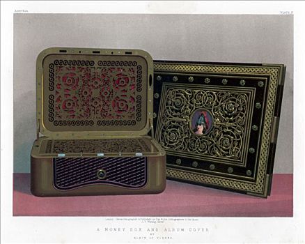 存钱罐,册子,19世纪,维也纳,艺术家