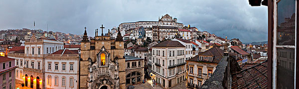 寺院,围绕,城市,可因布拉,葡萄牙
