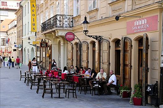 咖啡,历史,城镇中心,布拉迪斯拉瓦,斯洛伐克,欧洲