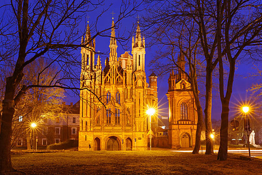 建筑,圣徒,教堂,维尔纽斯,立陶宛