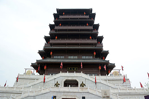 大风阁,汉城湖,汉城湖旅游风景区