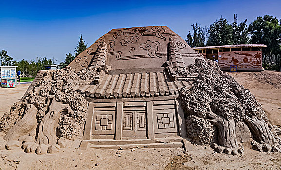 辽宁省锦州市世界博览园沙雕建筑景观