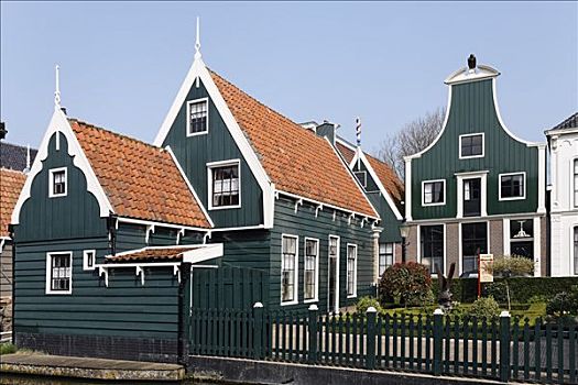 特色,木屋,17世纪,历史名城,靠近,阿尔克马尔镇,省,北荷兰,荷兰,欧洲