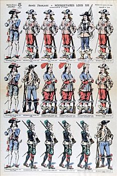 法国人,军队,路易八世,17世纪,19世纪