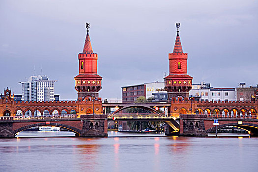 桥,节日,2009年,柏林,德国,欧洲