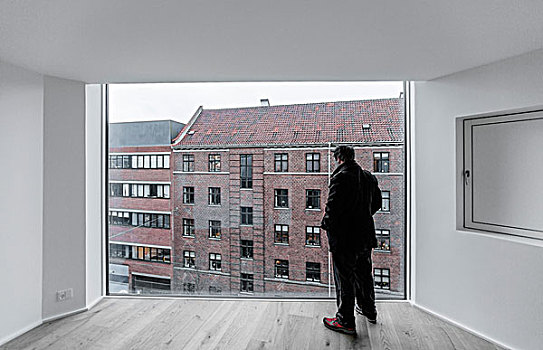 哥本哈根,丹麦,复杂,超市,体育馆,住房,内景,公寓