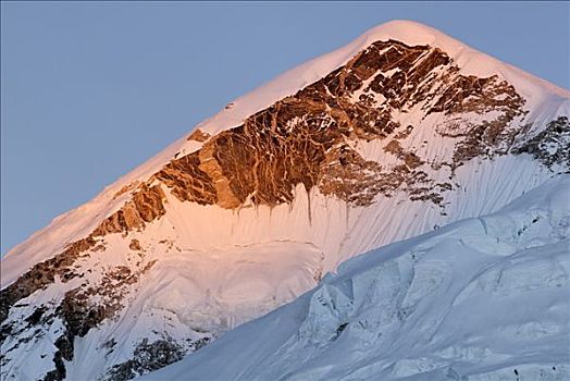 顶峰,仰视,珠穆朗玛峰,萨加玛塔国家公园,尼泊尔