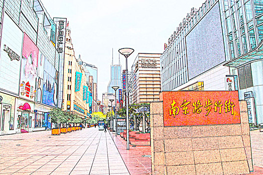 彩绘上海建筑