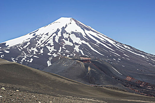 火山,区域,智利,南美