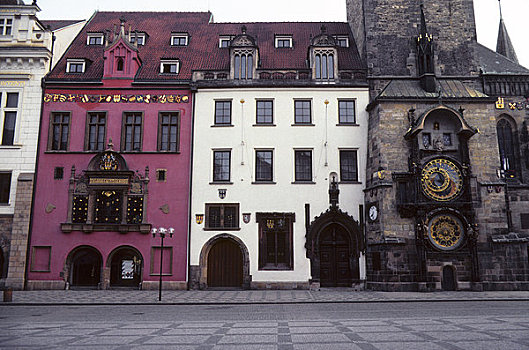 捷克共和国,布拉格,老城广场,旧城广场,市政厅