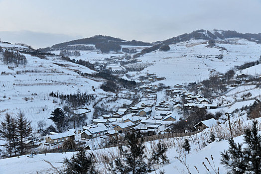 冬季吉林雪村-松岭美景如画