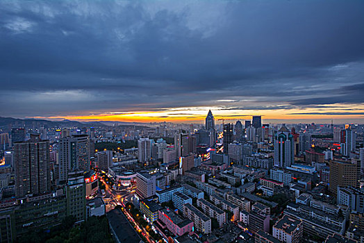 乌鲁木齐城市风光夜景