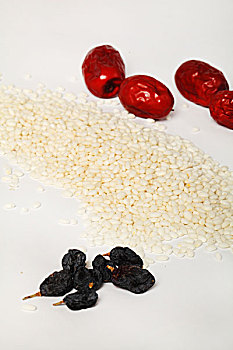 糯米红枣和葡萄干