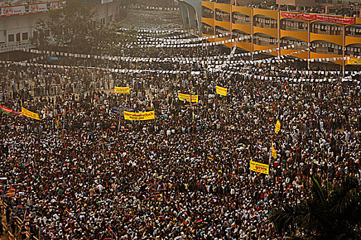 一堆,汇集,会面,十二月,2008年,达卡,孟加拉