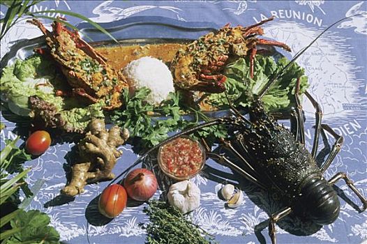 留尼汪岛,龙虾,特色产品