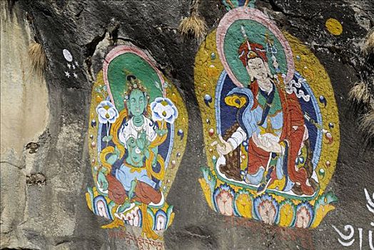 宗教画,萨加玛塔国家公园,昆布,尼泊尔