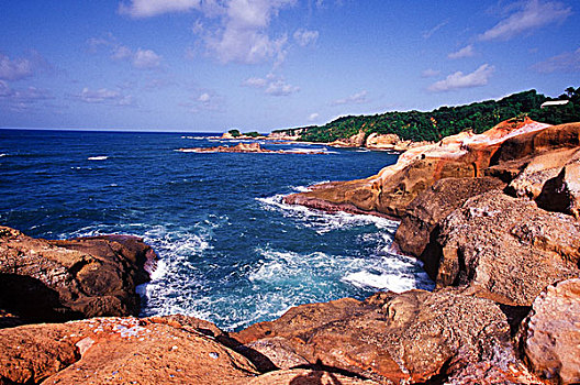 红岩,多米尼克,加勒比