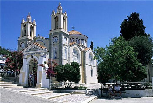 教堂,罗得斯,多德卡尼斯群岛,希腊,欧洲