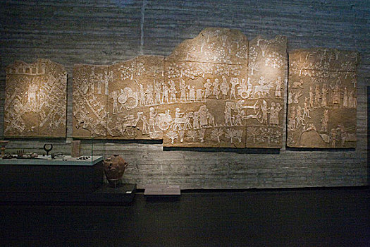 石头,壁画,讲述,故事,胜利,战斗,以色列,国家博物馆,耶路撒冷