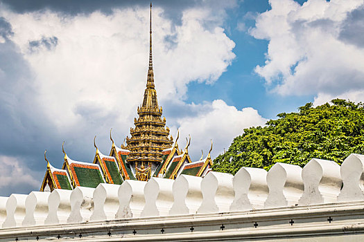 屋顶,大皇宫,曼谷,泰国