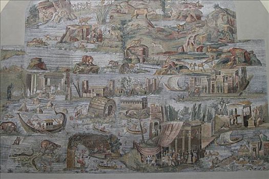 尼罗河,镶嵌图案,意大利