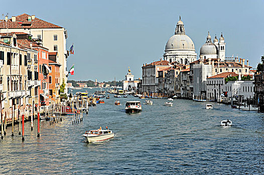 大运河,圣玛丽亚教堂,行礼,右边,威尼斯,意大利,欧洲