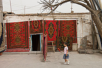新疆地毯图片