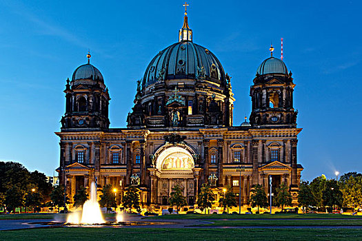 柏林大教堂,博物馆岛,柏林,德国,欧洲