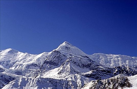 顶峰,安娜普纳地区,喜马拉雅山,尼泊尔,亚洲