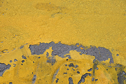 黄色,涂绘,混凝土墙,纹理