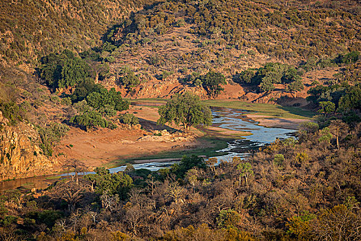 河,克鲁格国家公园,南非,非洲