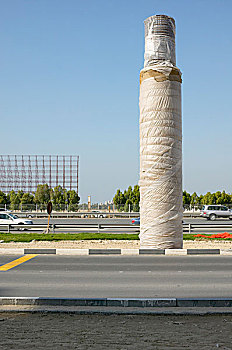 水泥,柱子,高架桥,迪拜