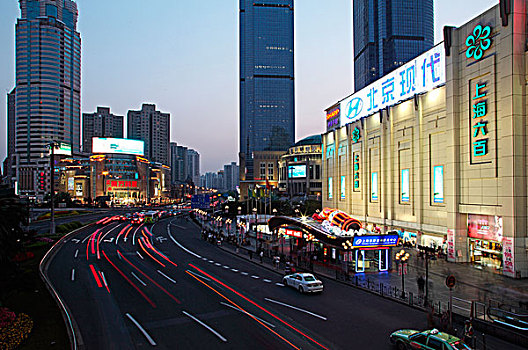 上海徐家汇夜景