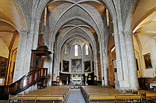 教堂,圣徒,朗格多克-鲁西永大区,区域,法国,欧洲