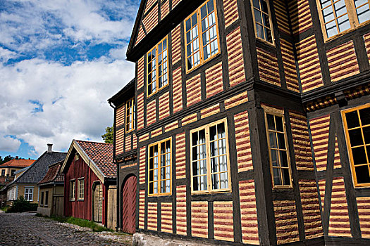 挪威,奥斯陆,民俗,博物馆,历史,木质,连栋房屋,大幅,尺寸