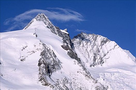 顶峰,冬天,上陶恩山国家公园,卡林西亚,奥地利,欧洲