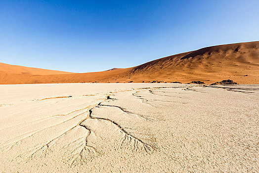 水脉,干燥,土地,死亡谷,索苏维来地区,纳米比亚,非洲