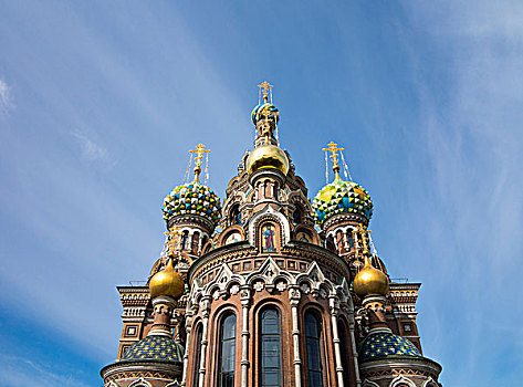 华丽,圆顶,建筑,圣彼得堡,俄罗斯
