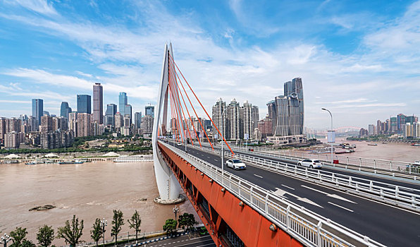重庆现代建筑景观和城市天际线