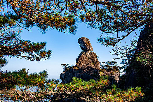 江西上饶三清山,女神峰