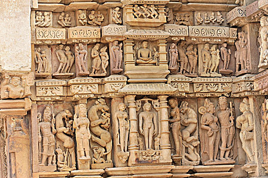 雕塑,浮雕,克久拉霍,纪念建筑,世界遗产,中央邦,印度,亚洲