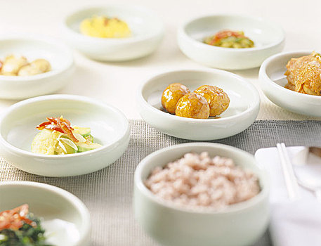 韩国,食物,朝鲜泡菜,稻米