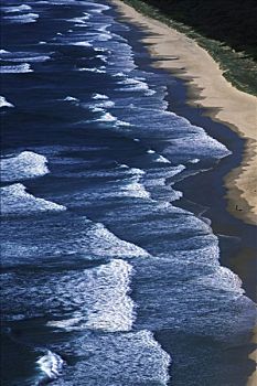 浪花,拜伦湾,海岸,昆士兰,澳大利亚
