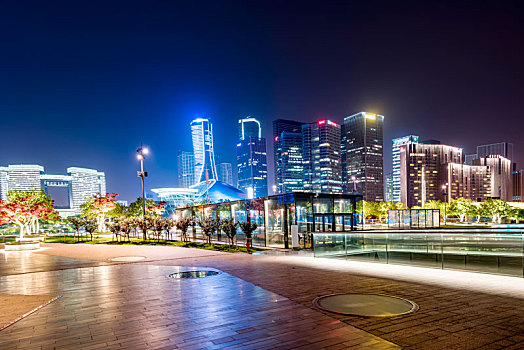 杭州钱江新城夜景