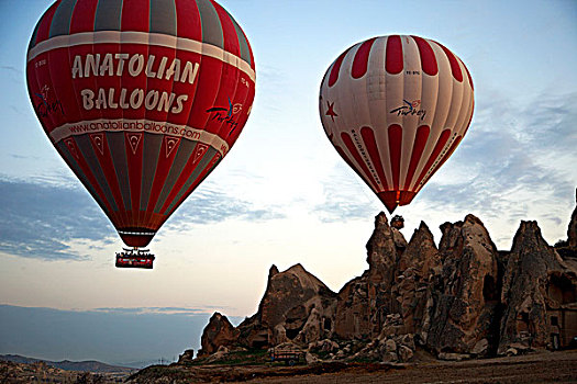 土耳其,安纳托利亚,气球,乘,卡帕多西亚