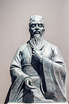 姜太公塑像,山东省淄博市齐文化博物馆