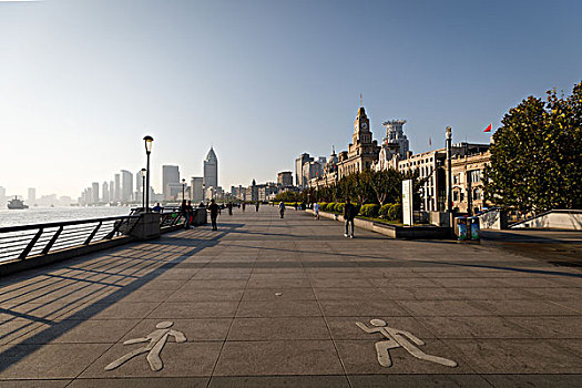 上海外滩万国建筑群道路